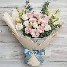 Букет шампанское в Александровке Оренбургской области Букет цветов из: Лизиантусы в Александровке Оренбургской области