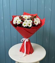 Букет ягоды на снегу в Александровке Оренбургской области Букет цветов из: Хризантемы в Александровке Оренбургской области