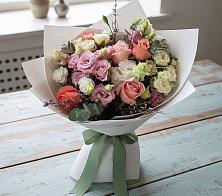 Букет цветов из:  Розы, Лизиантусы и Гвоздики #REPLACE_PRED# Александровке Оренбургской области