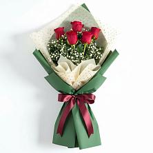 Букет рубиновое очарование в Александровке Оренбургской области Букет цветов из: Розы в Александровке Оренбургской области
